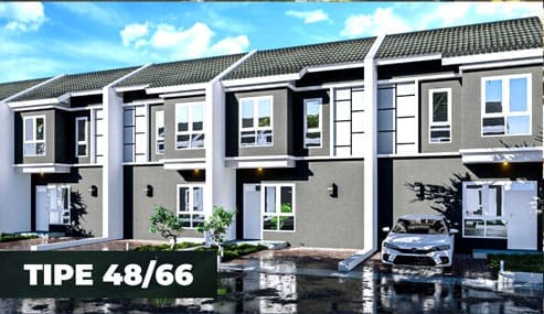 rumah dua lantai di sentra hills tenjo