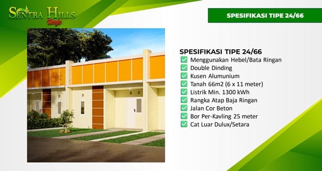 spesifikasi dari rumah subsidi di tenjo