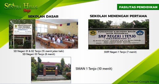 sentra hils tenjo dekat dengan sekolah