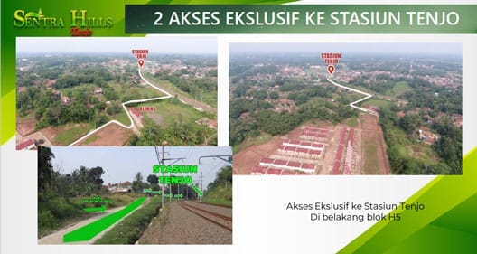 jalur khusus ke stasiun tenjo
