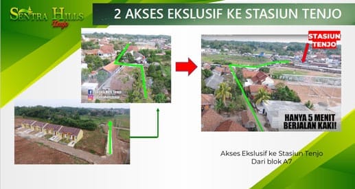 Ada jalan khusus menuju stasiun tenjo