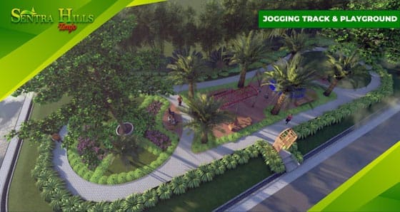 area jogging di sentra hills tenjo