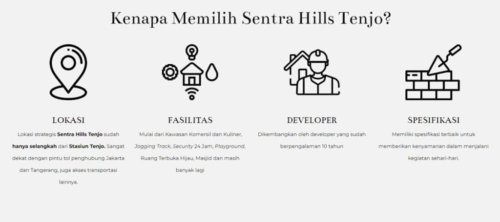 kenapa harus pilih sentra hills tenjo