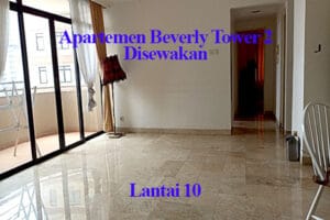 sewa apartemen beverly tower unfurnish