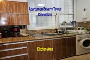 sewa apartemen beverly tower dapur