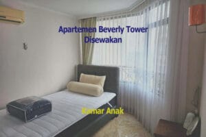 sewa apartemen beverly tower kamar anak