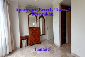 sewa apartemen beverly tower ruang tamu