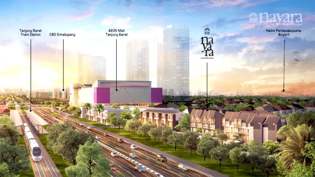 nayara townhouse di tanjung barat jakarta selatan