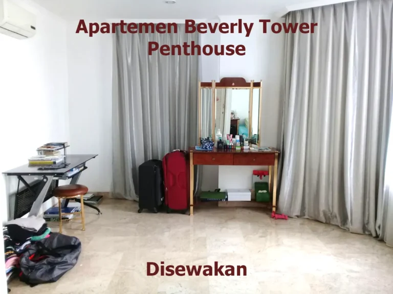 apartemen beverly tower disewakan tipe penthouse lantai 19