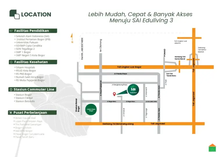 rumah tinggal di tengah kota bogor