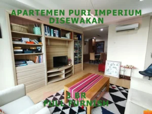 Apartemen Puri Imperium Disewakan 3 BR Full Furnish Ruang Keluarga Luas