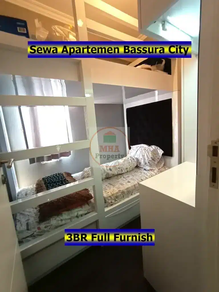 kamar tidur anak di apartemen bassura city