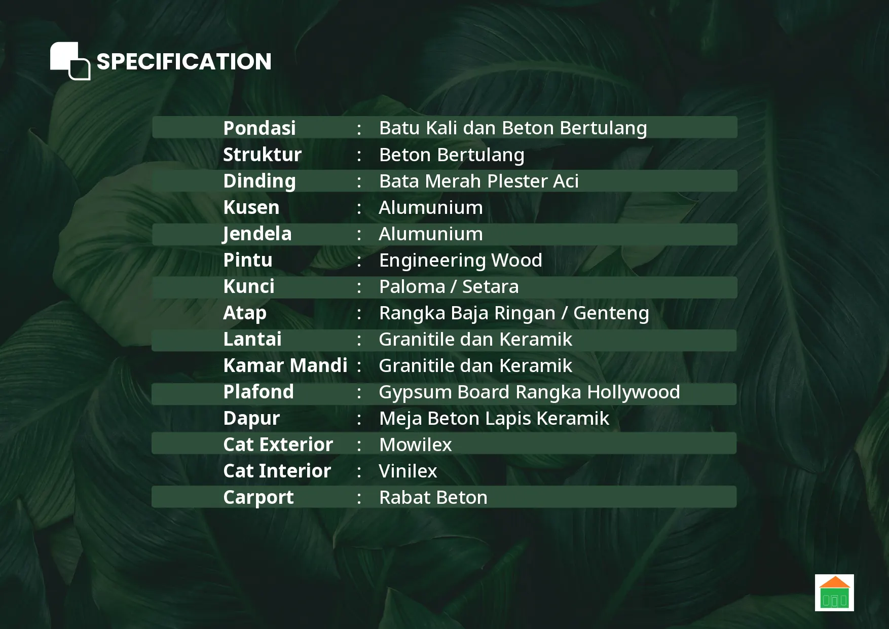 Spesifikasi bangunan rumah ditengah kota Bogor dinding bata merah dan sanitari toto