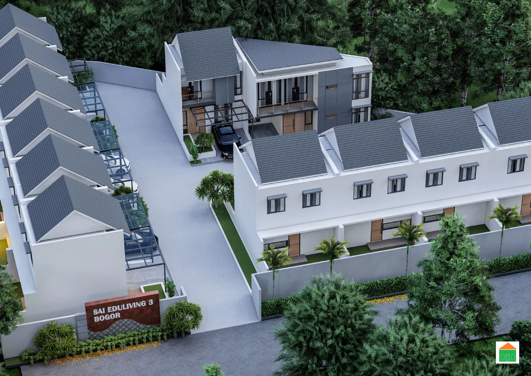 Rumah minimalis di Bogor 1 M an lokasi strategis dekat IPB dan Botani Square