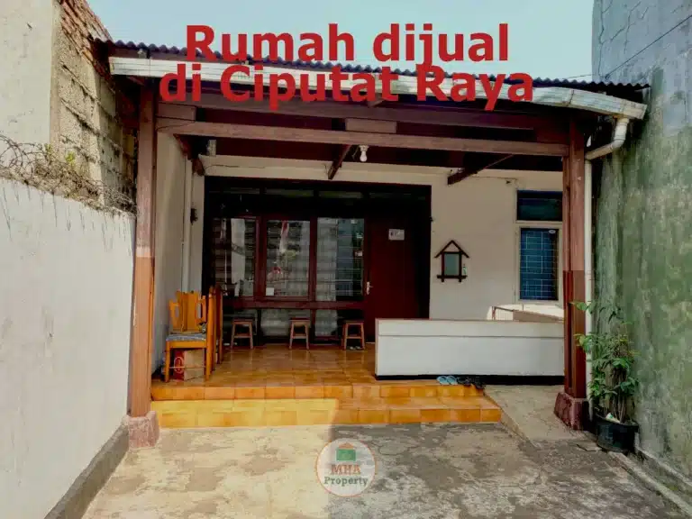 Fasad bangunan rumah hitung tanah luas 270m2 di Pondok Pinang Jakarta Selatan