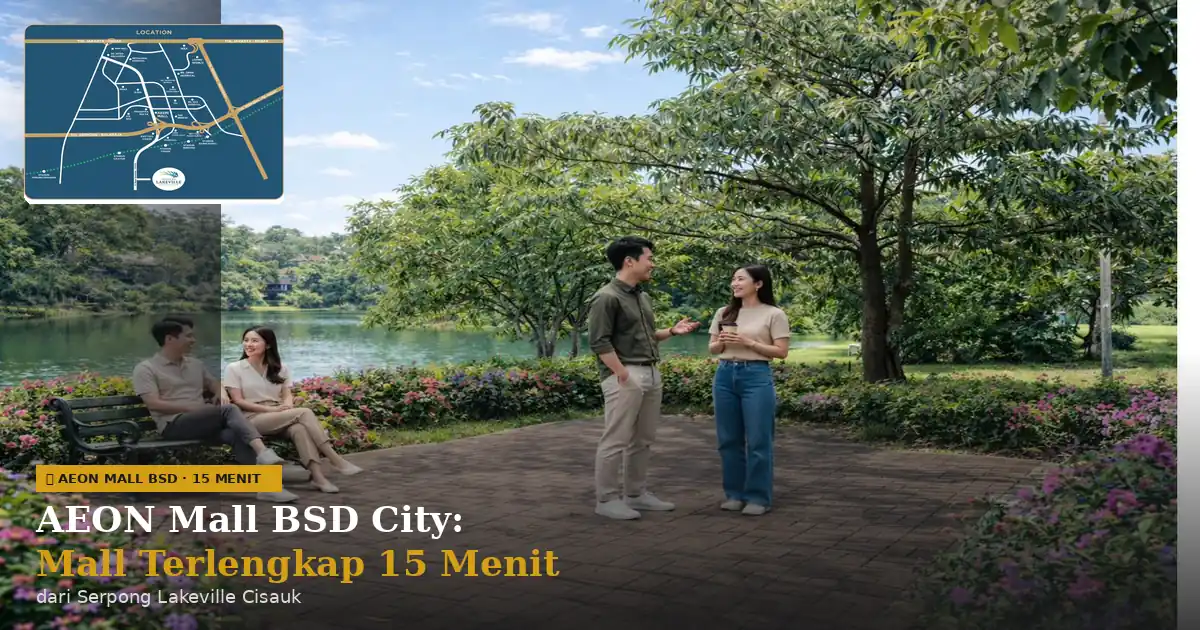 AEON Mall BSD City hanya 15 menit dari Serpong Lakeville Cisauk – mall terlengkap di kawasan BSD Serpong Tangerang