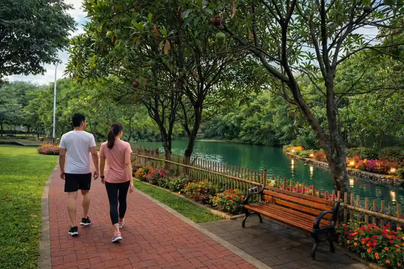 Rumah dekat stasiun Cisauk dengan fasilitas jogging track danau Serpong Lakeville