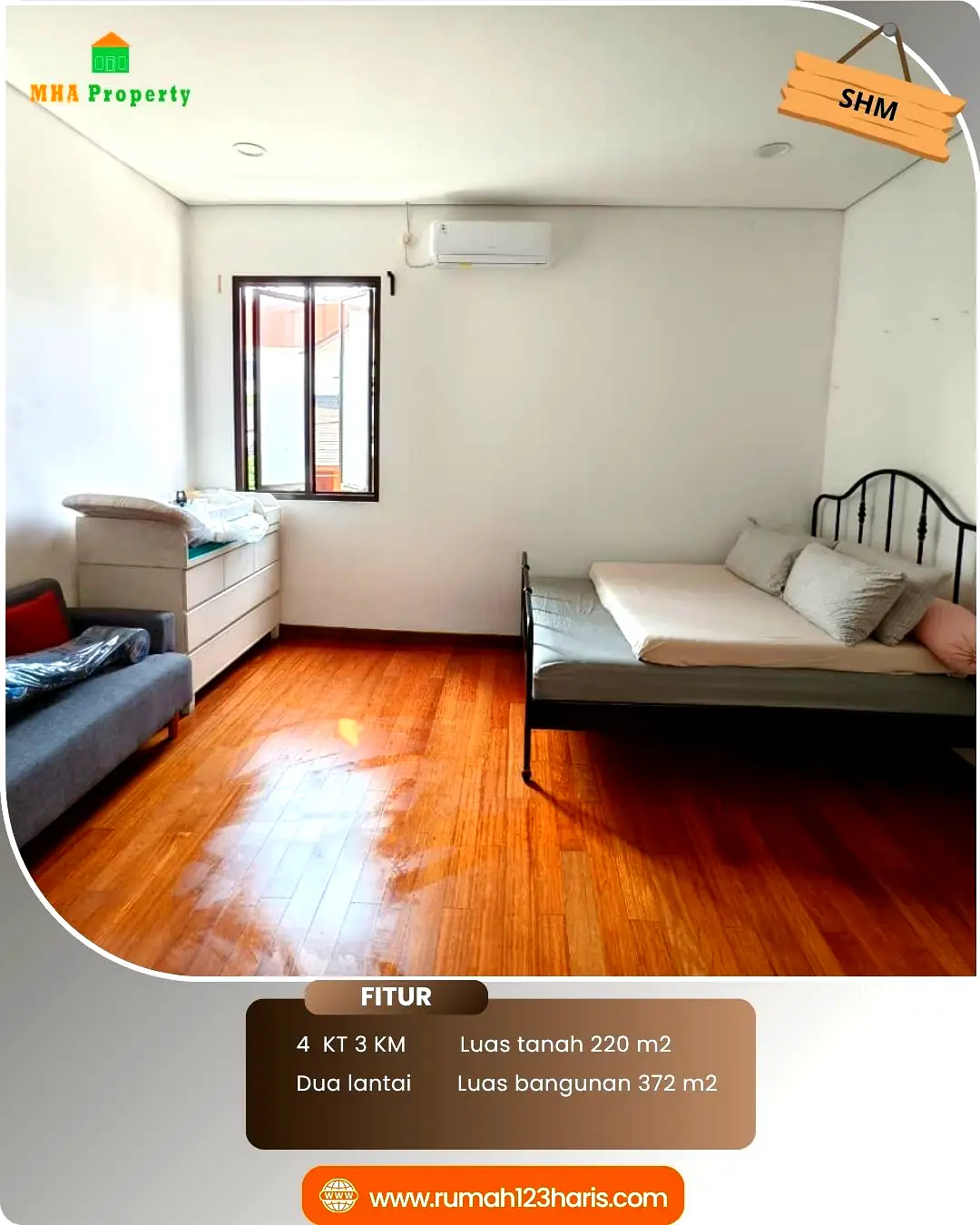 Kamar tidur anak rumah dijual 4 kamar Pondok Labu Jakarta Selatan