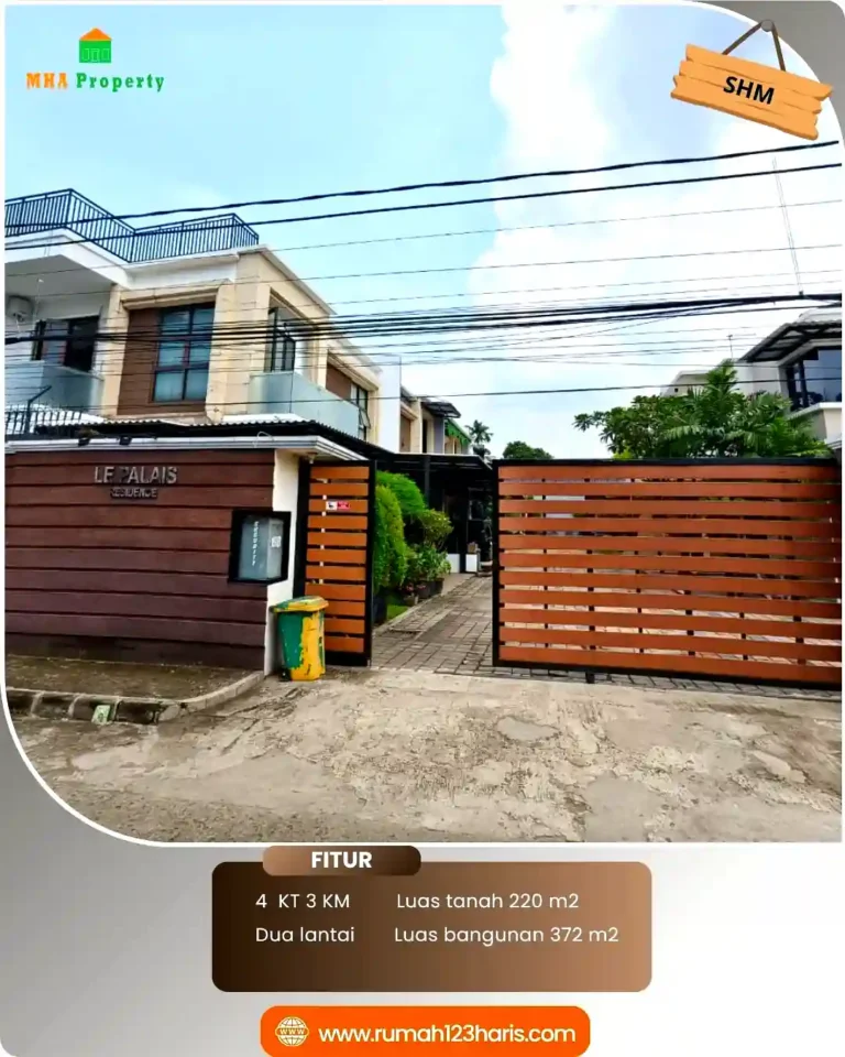 Gate masuk perumahan Le Palais Residence Pondok Labu
