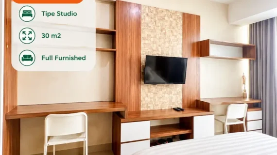 Jual Apartemen U Residence Golf View — Studio Lantai 9 Karawaci