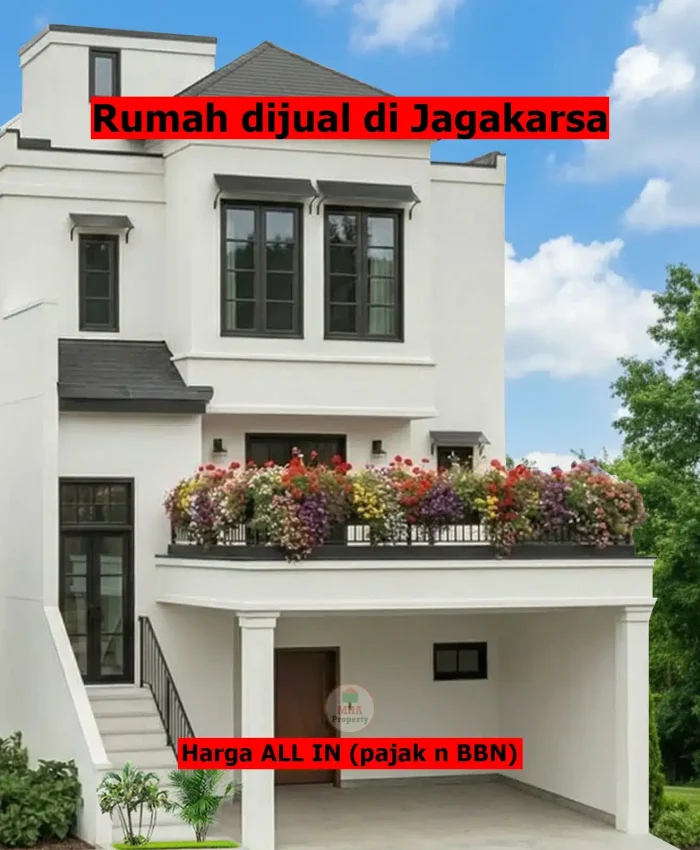Jual rumah baru 3 lantai dekat Tol Andara Jagakarsa harga All In Pajak dan Balik Nama.