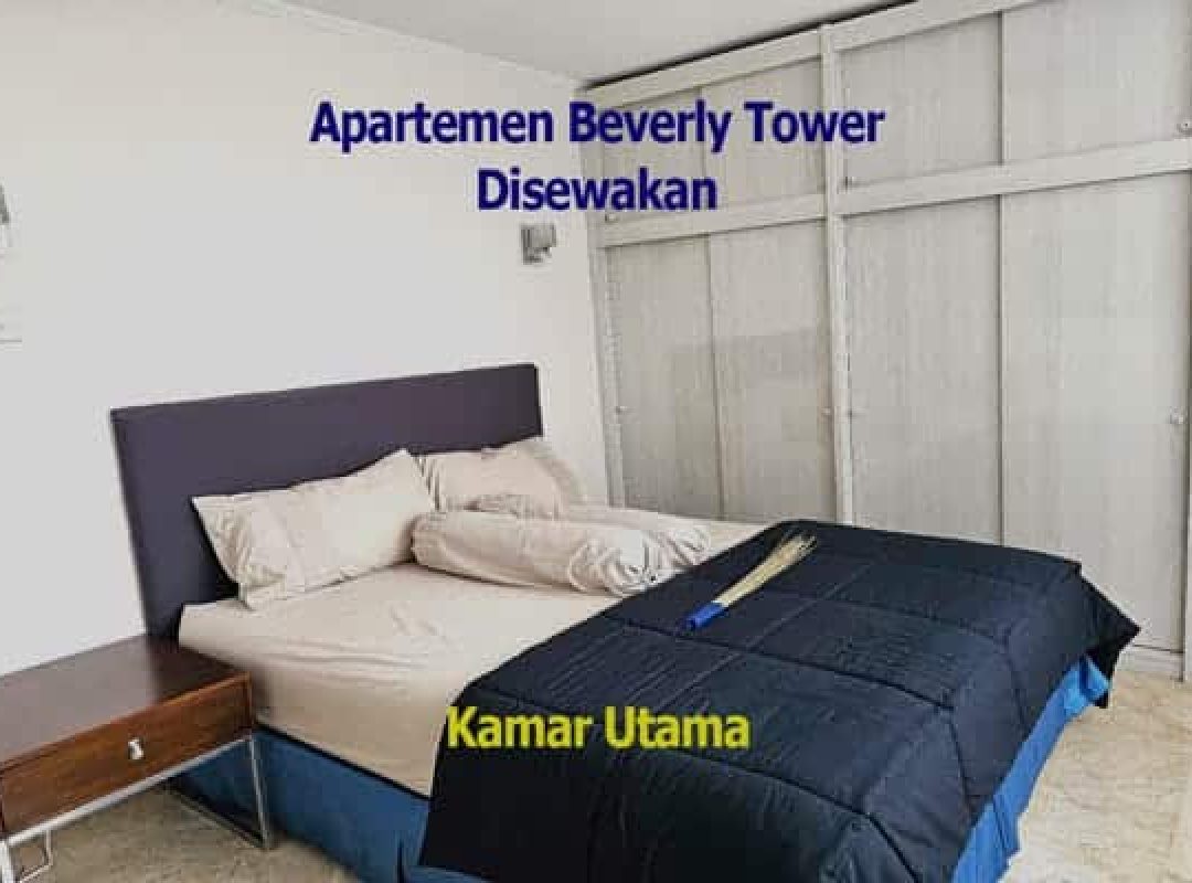 sewa apartemen beverly tower kamar utama