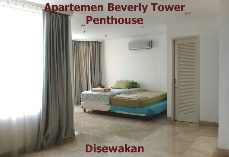 apartemen beverly tower lantai 19 disewakan tipe penthouse
