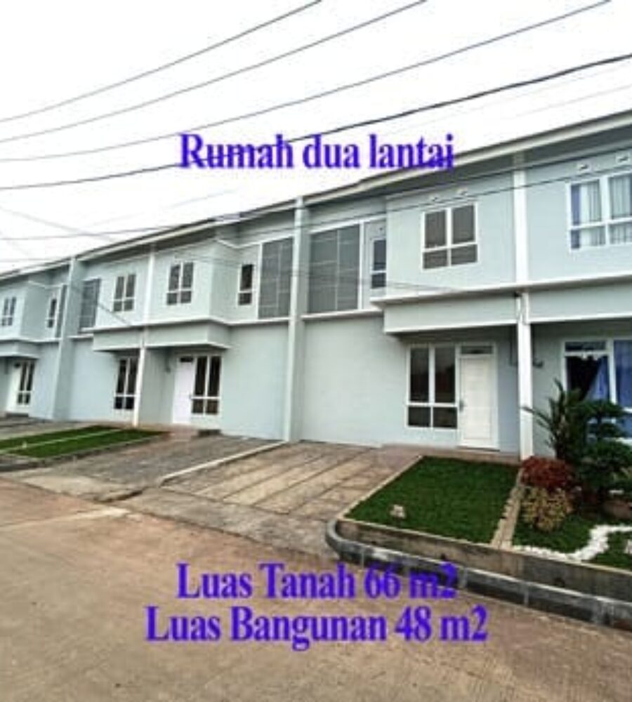 rumah murah dua lantai di tenjo