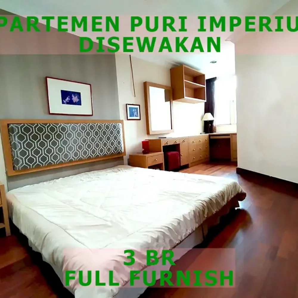 Kamar Tidur Utama Apartemen Puri Imperium Full Furnish